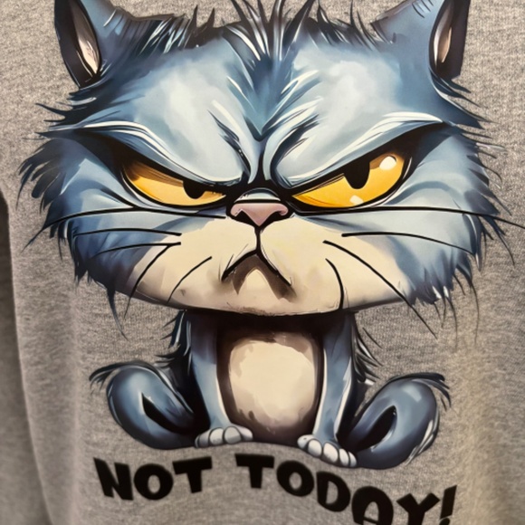 🕘 BRAND NEW SWEATSHIRT WITH KITTY SIZE MED - Picture 6 of 7